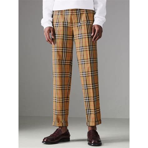 mens authentic burberry pants|Burberry men's clothes clearance gilt.